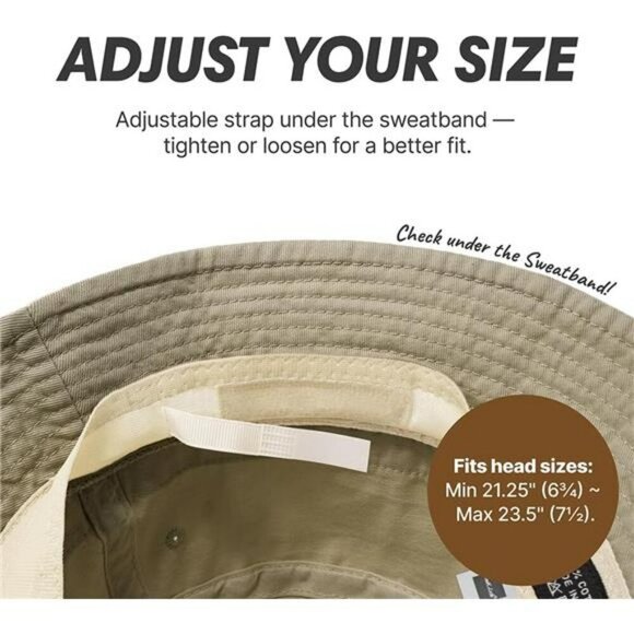 Unisex Cotton Bucket Hat Summer Sun Protection Beach Fishing Golf Vacation Hat - Picture 2 of 7